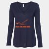 Women's Flowy Long Sleeve V-Neck Tee Thumbnail