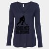 Women's Flowy Long Sleeve V-Neck Tee Thumbnail