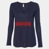 Women's Flowy Long Sleeve V-Neck Tee Thumbnail