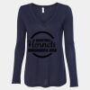 Women's Flowy Long Sleeve V-Neck Tee Thumbnail