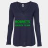 Women's Flowy Long Sleeve V-Neck Tee Thumbnail