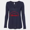 Women's Flowy Long Sleeve V-Neck Tee Thumbnail