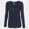 Women's Flowy Long Sleeve V-Neck Tee Thumbnail