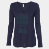 Women's Flowy Long Sleeve V-Neck Tee Thumbnail