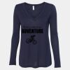 Women's Flowy Long Sleeve V-Neck Tee Thumbnail