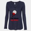 Women's Flowy Long Sleeve V-Neck Tee Thumbnail