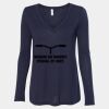 Women's Flowy Long Sleeve V-Neck Tee Thumbnail