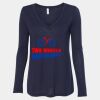 Women's Flowy Long Sleeve V-Neck Tee Thumbnail