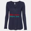 Women's Flowy Long Sleeve V-Neck Tee Thumbnail