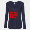 Women's Flowy Long Sleeve V-Neck Tee Thumbnail