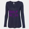 Women's Flowy Long Sleeve V-Neck Tee Thumbnail