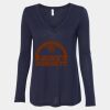 Women's Flowy Long Sleeve V-Neck Tee Thumbnail