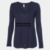 Women's Flowy Long Sleeve V-Neck Tee Thumbnail