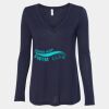 Women's Flowy Long Sleeve V-Neck Tee Thumbnail