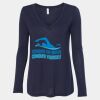 Women's Flowy Long Sleeve V-Neck Tee Thumbnail