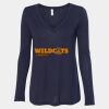 Women's Flowy Long Sleeve V-Neck Tee Thumbnail