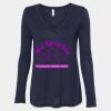 Women's Flowy Long Sleeve V-Neck Tee Thumbnail