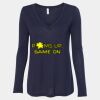 Women's Flowy Long Sleeve V-Neck Tee Thumbnail