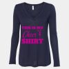 Women's Flowy Long Sleeve V-Neck Tee Thumbnail