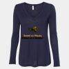 Women's Flowy Long Sleeve V-Neck Tee Thumbnail