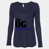 Women's Flowy Long Sleeve V-Neck Tee Thumbnail