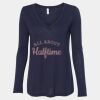 Women's Flowy Long Sleeve V-Neck Tee Thumbnail