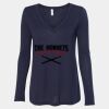 Women's Flowy Long Sleeve V-Neck Tee Thumbnail