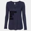 Women's Flowy Long Sleeve V-Neck Tee Thumbnail