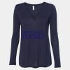Women's Flowy Long Sleeve V-Neck Tee Thumbnail