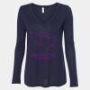 Women's Flowy Long Sleeve V-Neck Tee Thumbnail