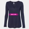 Women's Flowy Long Sleeve V-Neck Tee Thumbnail