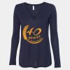 Women's Flowy Long Sleeve V-Neck Tee Thumbnail