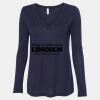 Women's Flowy Long Sleeve V-Neck Tee Thumbnail