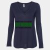 Women's Flowy Long Sleeve V-Neck Tee Thumbnail