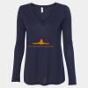 Women's Flowy Long Sleeve V-Neck Tee Thumbnail