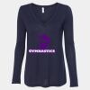 Women's Flowy Long Sleeve V-Neck Tee Thumbnail