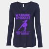 Women's Flowy Long Sleeve V-Neck Tee Thumbnail