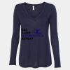 Women's Flowy Long Sleeve V-Neck Tee Thumbnail