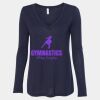 Women's Flowy Long Sleeve V-Neck Tee Thumbnail
