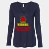 Women's Flowy Long Sleeve V-Neck Tee Thumbnail