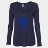 Women's Flowy Long Sleeve V-Neck Tee Thumbnail