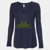 Women's Flowy Long Sleeve V-Neck Tee Thumbnail