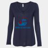 Women's Flowy Long Sleeve V-Neck Tee Thumbnail