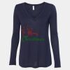 Women's Flowy Long Sleeve V-Neck Tee Thumbnail